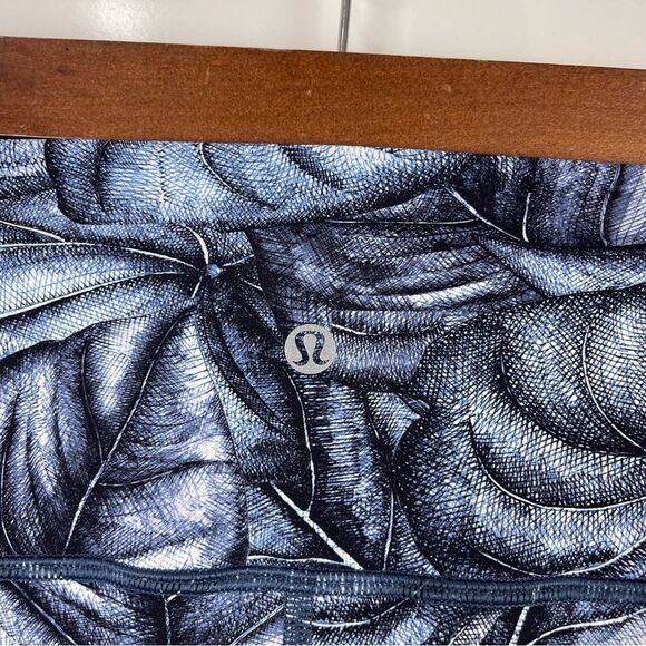 Lululemon Wunder Under High Rise Leggings Nulux Concrete Jungle Blue Size 10 - Picture 6 of 10